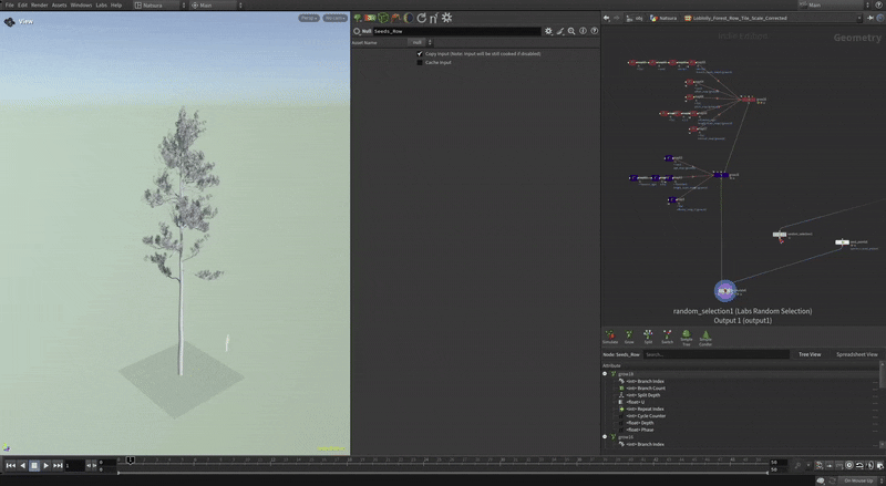 High-performance forest simulation at scale in Houdini