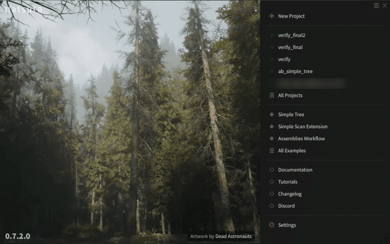 The Welcome Screen